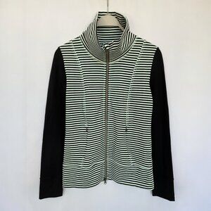 Lululemon Striped Full Zip Scuba High Neck Jacket